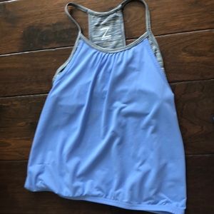 Zella purple tank with built in bra